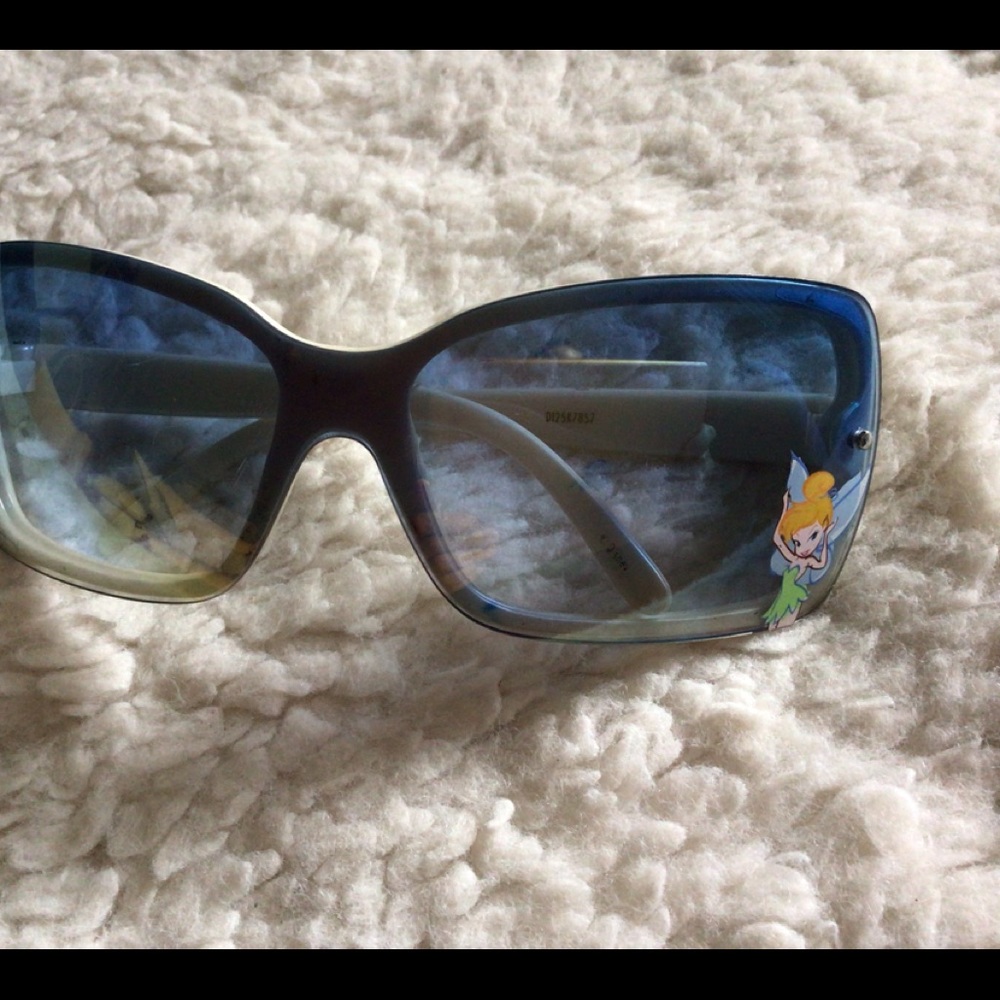 Disney Tinker Bell Sunglasses Blue Gradient Lense - Picture 2 of 7